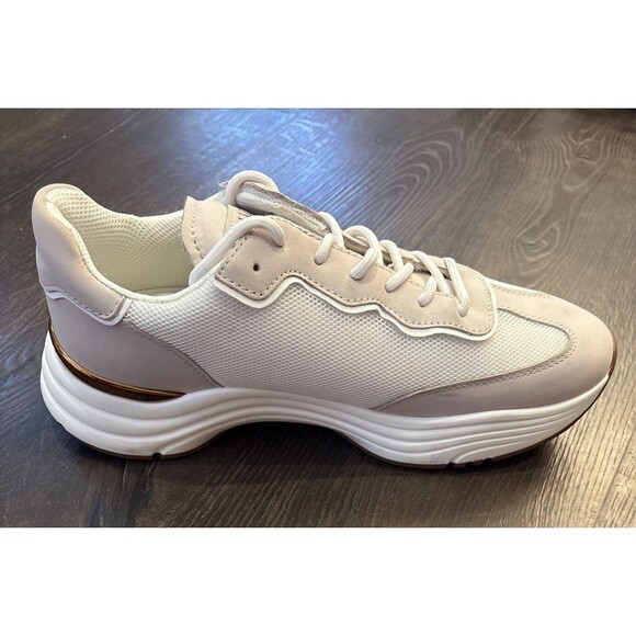Mallet London Packington Luxury Hub Creme Tan Casual Trainers US 10 EU 43 UK 9 - Picture 2 of 10